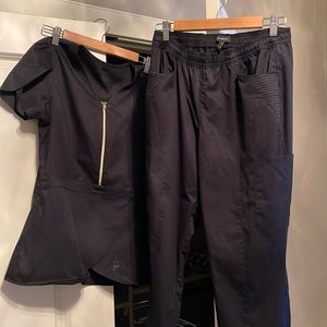 JAANNU Black Scrub Set